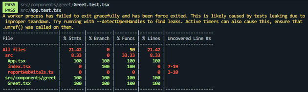 코드 커버리지 실행 결과